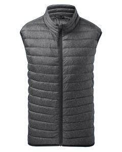 Melange padded gilet
