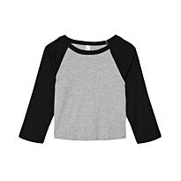 Women’S Micro Rib 3/4 Raglan Baby T-Shirt