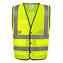 Hi-Vis Superior Open Mesh Button Waistcoat