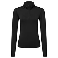 Women’S Tridri Recycled Long Sleeve Brushed Back ¼ Zip Top