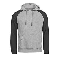 Unlabeled Two-Tone Hooded Sweatshirt
