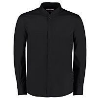 Mandarin Collar Shirt Long-Sleeved Tailored Fit