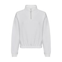 Women's cropped ¼-zip sweat