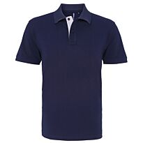 Men's classic fit contrast polo