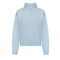 Women's cropped ¼-zip sweat